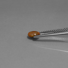 Ópalo de chocolate Multicolor natural de 0.34 ct, Corte Óvalo, Opaco