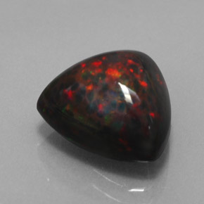 Ópalo chocolate multicolor natural de 3,52 ct, trillón, opaco