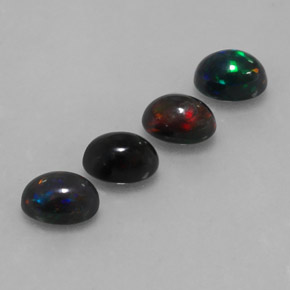 Gemas de Ópalo de chocolate Multicolor natural de 2.50 ct, Corte Óvalo, Opaco