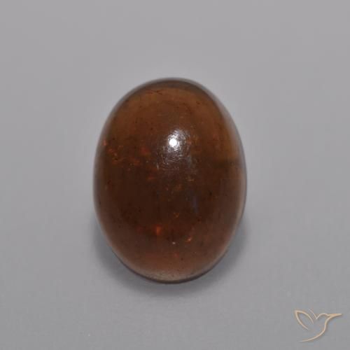 0.76ct Natural Multicolor Ópalo de chocolate, Ovalada, Translúcido