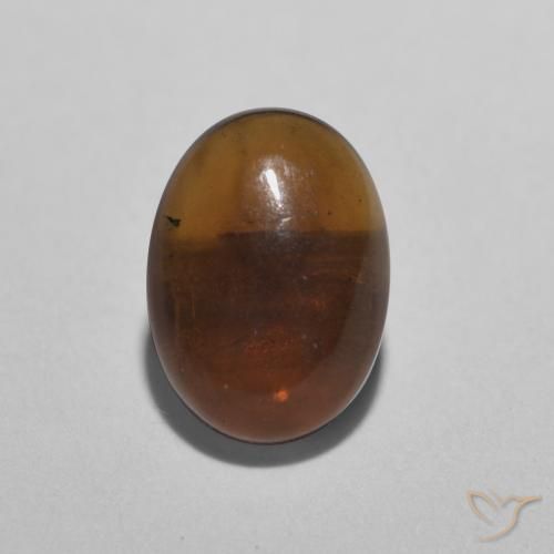 Ópalo de chocolate Multicolor natural de 0.52 ct, Ovalada, Translúcido