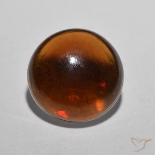 0.84ct Natural Multicolor Ópalo de chocolate, Redondo, Translúcido