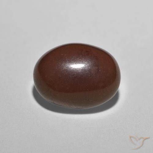 Ópalo de chocolate Multicolor natural de 0.72 ct, Ovalada, Translúcido