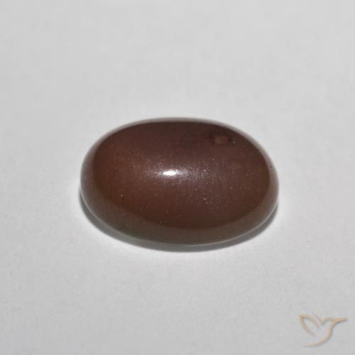 Ópalo de chocolate Multicolor natural de 0.72 ct, Ovalada, Translúcido