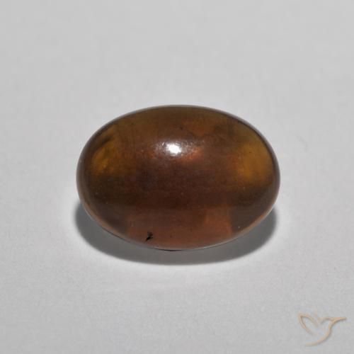 0.33ct Natural Multicolor Ópalo de chocolate, Ovalada, Translúcido