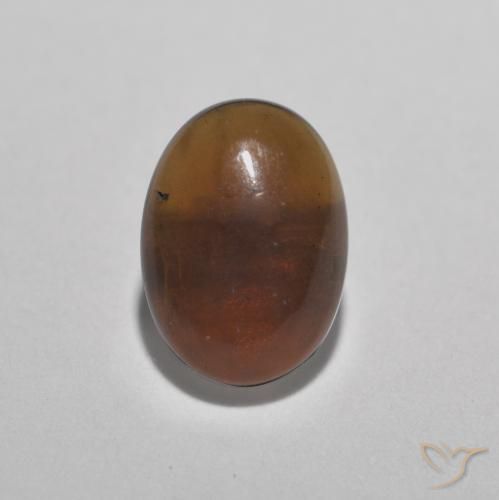 Ópalo de chocolate Multicolor natural de 0.33 ct, Ovalada, Translúcido