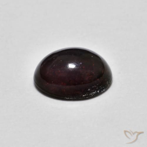 Ópalo de chocolate Marrón oscuro natural de 0.61 ct, Ovalada, Opaco