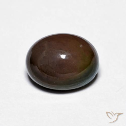 1.28ct Natural Marrón chocolate Ópalo de chocolate, Ovalada, Opaco