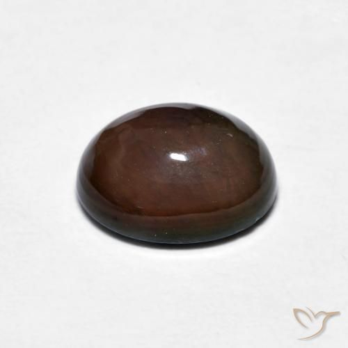 Ópalo de chocolate Marrón chocolate natural de 1.28 ct, Ovalada, Opaco