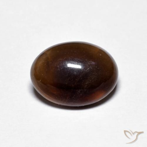 1.27ct Natural Marrón Ópalo de chocolate, Ovalada, Translúcido