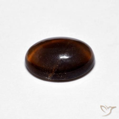 Ópalo de chocolate Marrón natural de 1.27 ct, Ovalada, Translúcido
