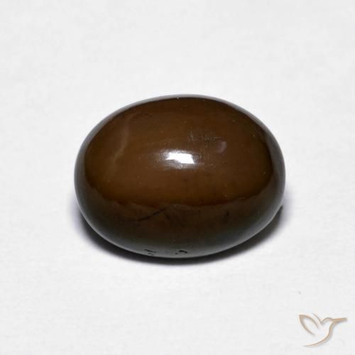 1.16ct Natural Marrón medio Ópalo de chocolate, Ovalada, Opaco