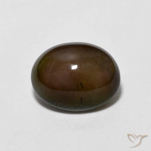 1.20ct Natural Marrón canela Ópalo de chocolate, Ovalada, Opaco