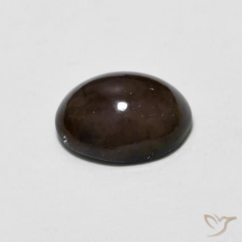 Ópalo de chocolate Marrón chocolate natural de 0.78 ct, Ovalada, Opaco