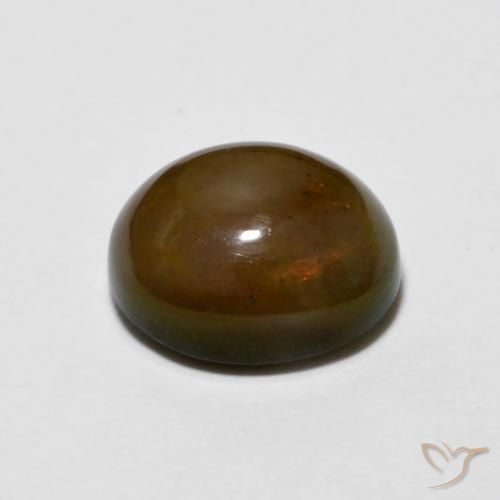 Ópalo de chocolate Medium Dark-Brown natural de 2.20 ct, Ovalada, Opaco
