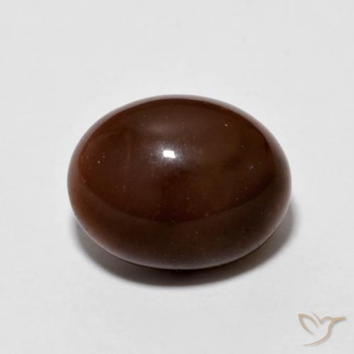 2.13ct Natural Marrón nuez Ópalo de chocolate, Ovalada, Opaco