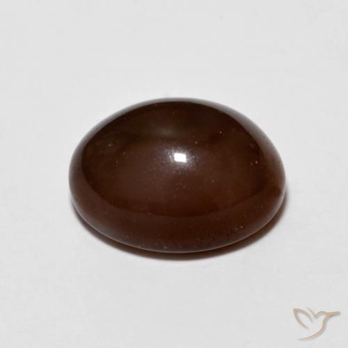 Ópalo de chocolate Marrón nuez natural de 2.13 ct, Ovalada, Opaco