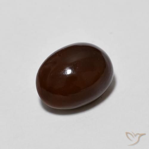Ópalo de chocolate Multicolor natural de 0.89 ct, Ovalada, Opaco