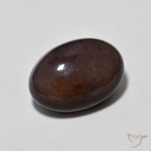 Ópalo de chocolate Multicolor natural de 3.24 ct, Ovalada, Translúcido
