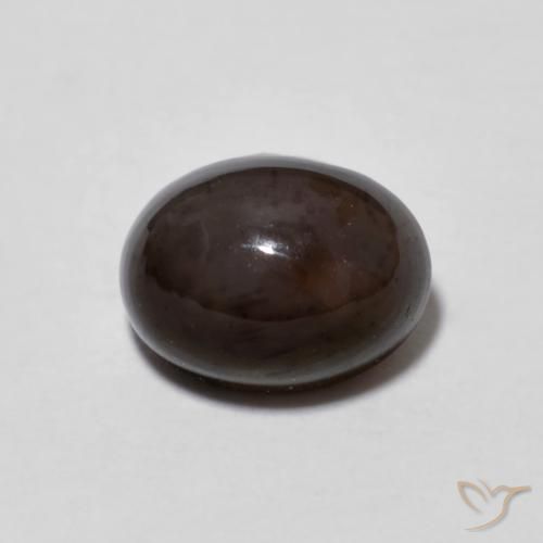 1.02ct Natural Multicolor Ópalo de chocolate, Ovalada, Transparente