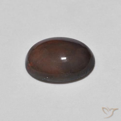 Ópalo de chocolate Multicolor natural de 0.69 ct, Ovalada, Opaco
