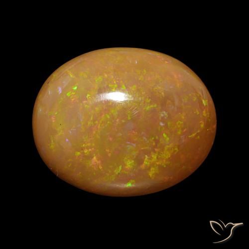 12.74ct Multicolor Ópalo de chocolate, Ovalada, Opaco