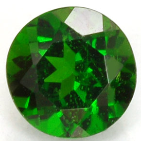 diópsido de cromo Verde natural de 0.51 ct, Corte Redondo, VS-SI