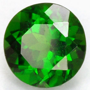 diópsido de cromo Verde natural de 0.51 ct, Corte Redondo, VS-SI