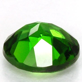 Diopsido de cromo verde natural de 0,46 ct, corte redondo, VS