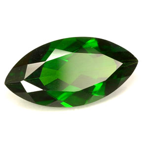 Diopsido de cromo verde natural de 3,94 ct, marquesa, VVS-VS