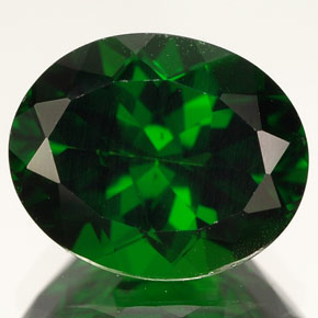 Diopsido de cromo verde natural de 4,06 ct, corte óvalo, VVS-VS