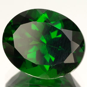 Diopsido de cromo verde natural de 4,06 ct, corte óvalo, VVS-VS