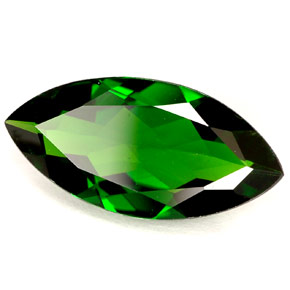 diópsido de cromo Verde natural de 2.95 ct, Marquesa, VVS
