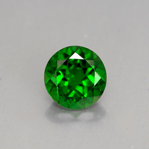 Diopsido de cromo verde natural de 1,40 ct, corte redondo, VS