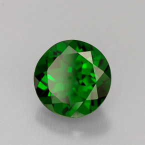 Diopsido de cromo verde natural de 1,56 ct, corte redondo, VS
