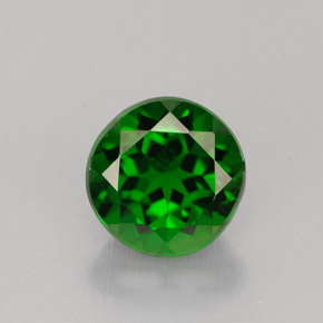 Diopsido de cromo verde natural de 1,48 ct, corte redondo, VS