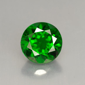Diopsido de cromo verde natural de 1,70 ct, corte redondo, VS