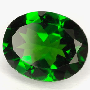 Diopsido de cromo verde natural de 2,62 ct, corte óvalo, VVS