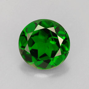 Diopsido de cromo verde natural de 1,98 ct, corte redondo, VS-SI