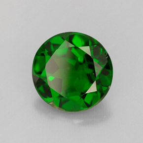 Diopsido de cromo verde natural de 1,98 ct, corte redondo, VS-SI