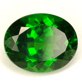 Diopsido de cromo verde natural de 2,84 ct, corte óvalo, VS-SI