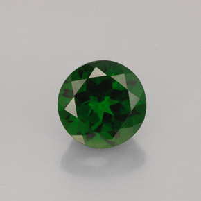 diópsido de cromo Verde natural de 2.47 ct, Corte Redondo, VS