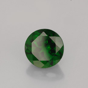 diópsido de cromo Verde natural de 2.47 ct, Corte Redondo, VS