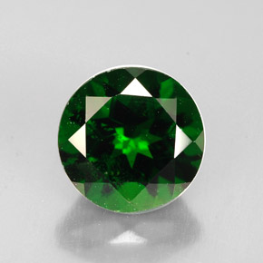 Diopsido de cromo verde natural de 2,33 ct, corte redondo, VS-SI