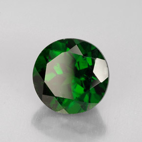 Diopsido de cromo verde natural de 2,33 ct, corte redondo, VS-SI