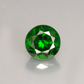 diópsido de cromo Verde natural de 1.58 ct, Corte Redondo, VS