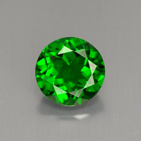 diópsido de cromo Verde natural de 1.46 ct, Corte Redondo, VS-SI