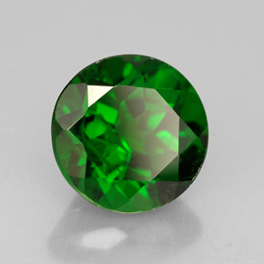 Diopsido de cromo verde natural de 1,51 ct, corte redondo, SI