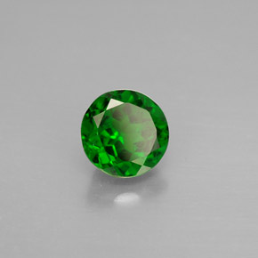 diópsido de cromo Verde natural de 1.46 ct, Corte Redondo, VS-SI