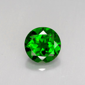 Diopsido de cromo verde natural de 1,47 ct, corte redondo, VS-SI